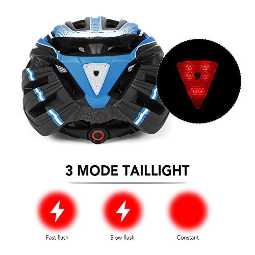 mingzhe Capacete de mountain bike Aomiun capacete de motociclismo com luz de fundo viseira magnética