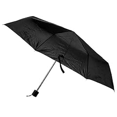 Black Umbrella 42 inches Rain Snow Sun Travel Mini Folding Compact Men Women