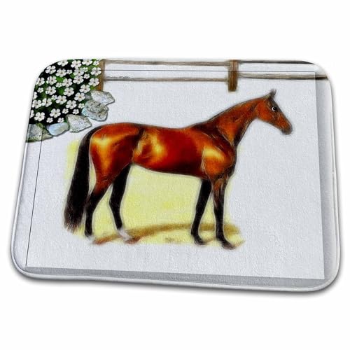 3dRose Horse Bath Rug Mat