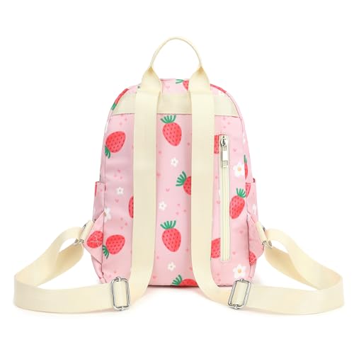 Image of Strawberry Mini Backpack Women Girls, Small Backpack Purse for Adults Teens Kids School Travel