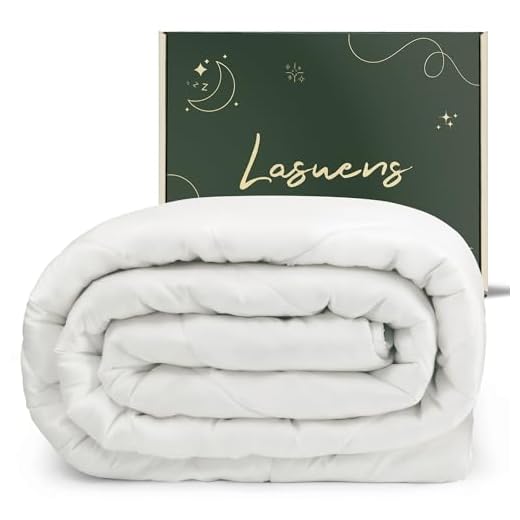 100% Bamboo Cool Comforter, Organic Fluffy and Soft Down Alternative Duvet Insert (Queen / All Season)