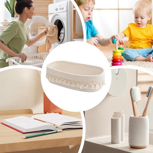 Cesta de almacenamiento para toallas lavandería y estantes de salón 5