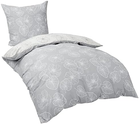 BEDSURE 3-częściowy komplet pościeli 155 x 220 cm, na łóżko pojedyncze, z zamkiem błyskawicznym, miękki i nie wymaga prasowania