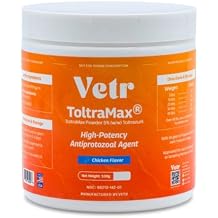 Vetrs Toltramax Toltrazuril Powder for Horses, Dogs, Cats, 100g 5.0%, Chicken