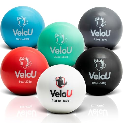 Weighted Baseballs 6 Ball Set: Increase Throwing Velocity & Arm Strength - Withstands 18,000 Throws...