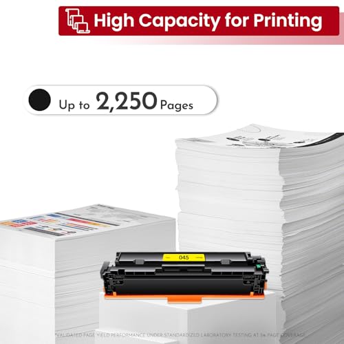 Image of 045 Black Toner Cartridge 1-Pack High-Yield Compatible CRG 045 toner Replacement for canon cartridge 045 black toner for Color imageCLASS MF634Cdw MF632Cdw LBP612Cdw MF631Cn MF633Cdw MF635Cx Printer