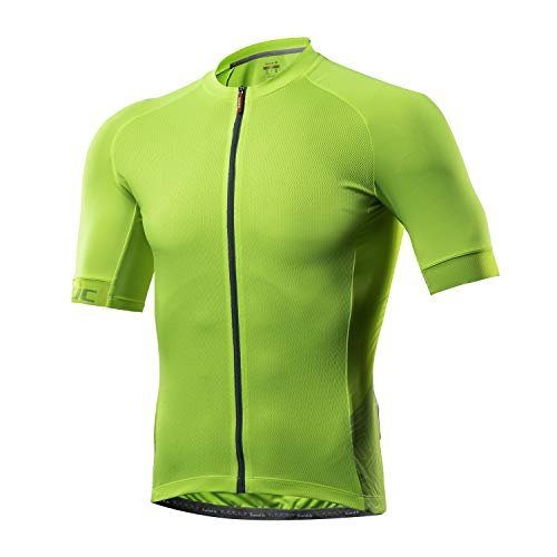 Santic Cycling Jerseys for Men Short Sleeve Cycling Tops Mens Biking Jersey Cycling Shirts Breathable Yorkson Green EU M