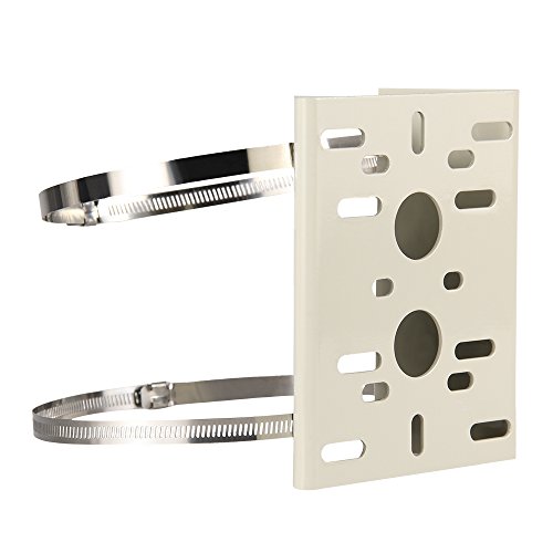Pole Mount Bracket - SUNLUXY Universal Column Camera Mounting Bracket 8 inches for Outdoor Security CCTV PTZ Dome