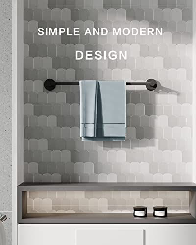 Fixsen 18-Inch Matte Black Single Towel Bar Towel Rack Hand Towel Holder Stainless Steel And Zinc Alloy 1Pc For Kitchen And Bathroom Wall Mount Heavy Duty Storage… #TOP1