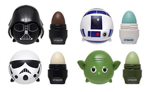 Lip Smacker Disney Tsum Tsum Lip Balm Star Wars, Star Wars Yoda/Darth Vader/R2D2/Storm Trooper, Set of 4 Lip Balms