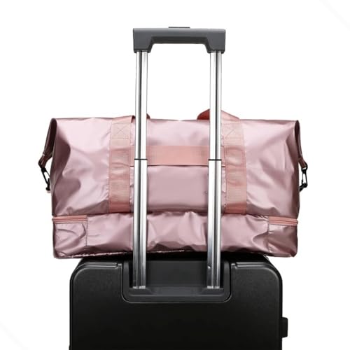 Bolsa Transversal Academia Exercícios Físicos Viagem Unissex Espaçosa Multifuncional (Lilás)