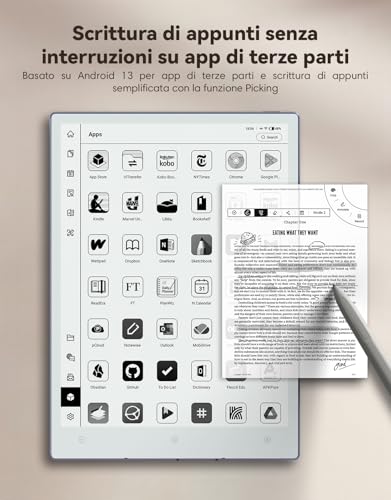 Quarta immagine VIWOODS AiPaper, Tablet E‑Ink 10,65