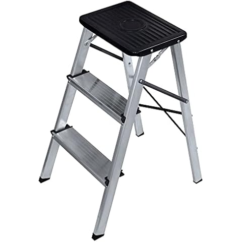 Amig - Escalera pequeña de 3 peldaños plegable de aluminio Cover