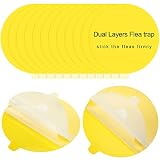 12 Pieces Flea Trap Replacements Glue Discs 2 Layers Dome Glue Board Replacement Pads, Non Toxic, 7.