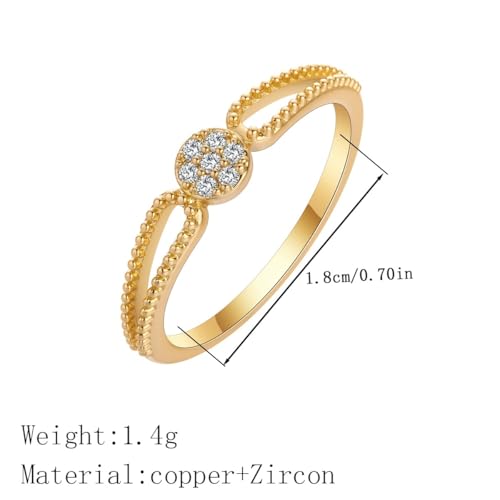 Bague empilable pavée argent bijoux faits à la main quotidiens