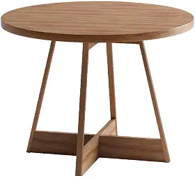 Mesa de Jantar Redonda 1m Átria 1594 Carraro (Nogal com Rosê)
