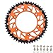 Power Parts Orange Stealth Rear Sprocket 42T 45T 48T 50T 52T Fit for KTM EXC SX XCW MXC SXS EXCF SXF XCF EXCF SMC 125/150/250/300/350/450/500 - Replaces OEM Part 5841005105004 (52T)