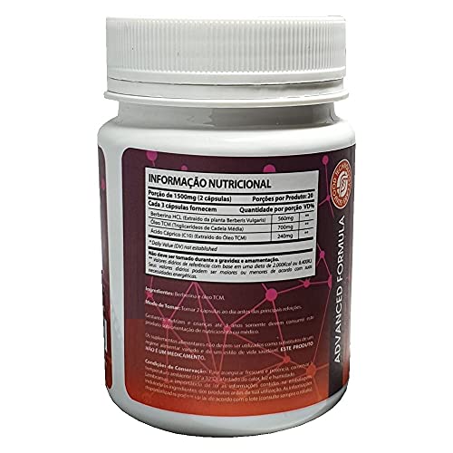 Berberina HCL com Óleo TCM 60 Softgels Sunfood