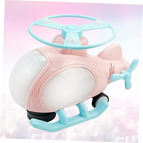 Toyandona 1Pc 360 Musical Toy Toys For Boys Boy Kids Toys Kids Birthday Party Favors Kids Airplane Toy Airport Play Set Educational Toy Light Music Helicopter Toy Flying Helicopter #TOP2