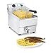 Royal Catering Fritteuse Edelstahl Elektro Fritteuse RCEF 10EH-1 (10 Liter, Leistung 3.000 Watt, Thermostat, Ablasshahn, Edelstahl)
