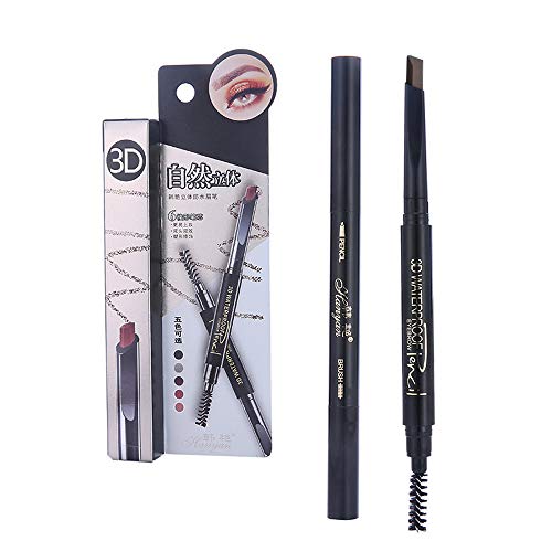 Clest F&H Crayon à sourcils à rotation automatique Crayon à sourcils facile à colorer Longwearing-Marron Cover