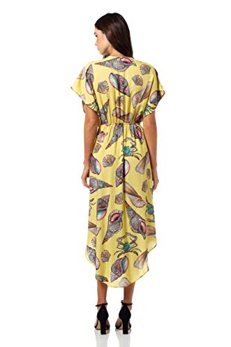 Vestido Midi Linho Estampado, Colcci, Feminino, Multicolorido, 38