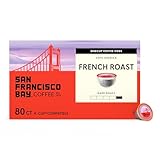 San Francisco Bay K-Cup Coffee Pods, French Roast (80 ct), Dark Roast, Commercially Compostable Single-Serve Coffee Pods