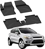 Sahler Floor Mats for Ford Kuga II 2012-2019 | Custom Fit Floor Liner for Cars | Premium Quality Car Mats Black | Odorless All Weather Waterproof Durable 4.5D Liner