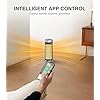 1500W Smart Electric Space Heater for Indoor Spaces - WiFi/App Control, Remote Included, 24H Timer, 5 Modes for Home, Office, Bedroom, Bathroom Use