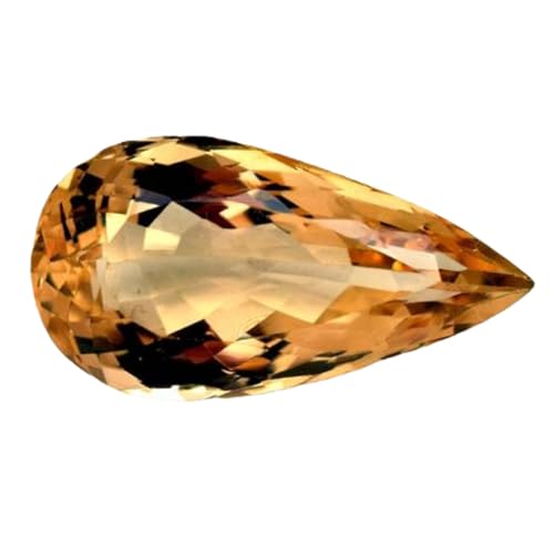 Citrine naturelle poire 28mm pour création de bijoux uniques et bagues fait main