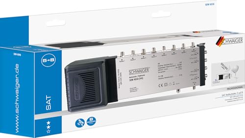 Miniatura 7 de Schwaiger Sew4058531 - Conmutador Satélite 5 Entradas, 8 Satélite , Color Plateado