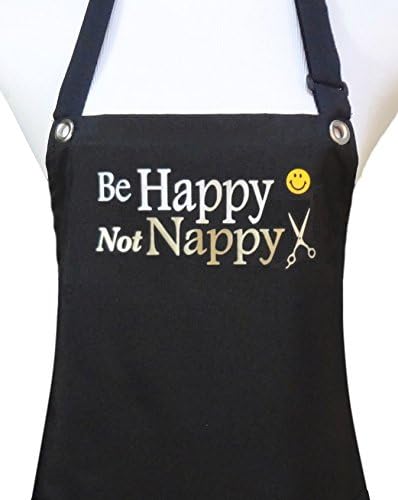 Trendy Salon Aprons Waterproof Hair Dresser Hair Stylist Apron, Be Happy