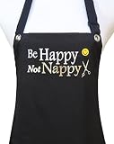 Trendy Salon Aprons Waterproof Hair Dresser Hair Stylist Apron, Be Happy