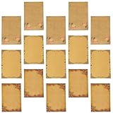GLEAVI Papel de Carta Vintage Estilo Europeo Encaje, 48 Hojas en 3 Estilos Diferentes, Papel Kraft para Correspondencia y Tarjetas, Adecuado para Notas y Felicitaciones