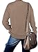 Tunic Sweatshirts for Women Fall Sweaters Oversized Tops Loose Fit Clothes, Coffee, L