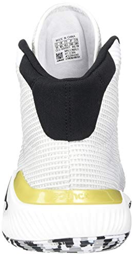 Adidas Men's Pro Bounce 2019 Basketball Shoe, White/Black/Gold Metallic, 19 M Us #TOP2