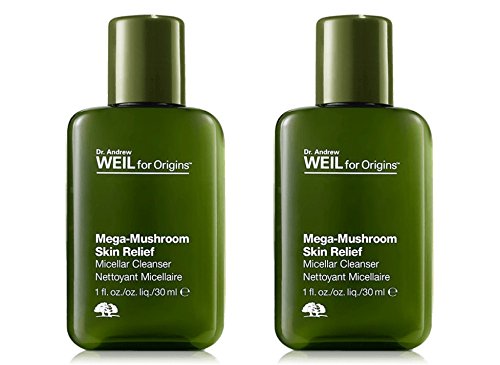 Lot of 2 Origins Dr. Andrew Weil for Origins Mega-Mushroom Skin Relief Micellar Cleanser 1 oz/Each (Total 21 oz = 2 oz)