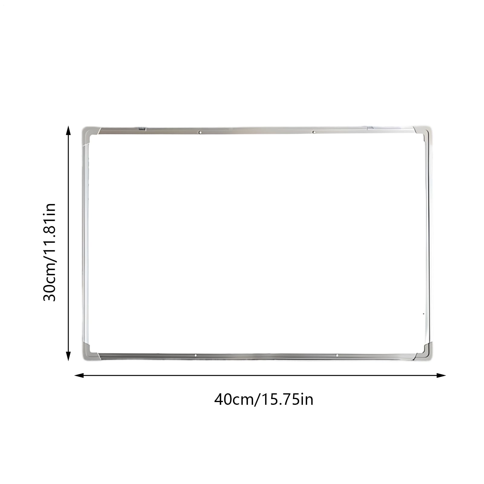 Tablica magnetyczna, długotrwałe użytkowanie, 40 x 30 cm, tablica organizacyjna do biura, suchościeralna tablica ścienna, duża powierzchnia do pisania, do domu, książki, kuchni