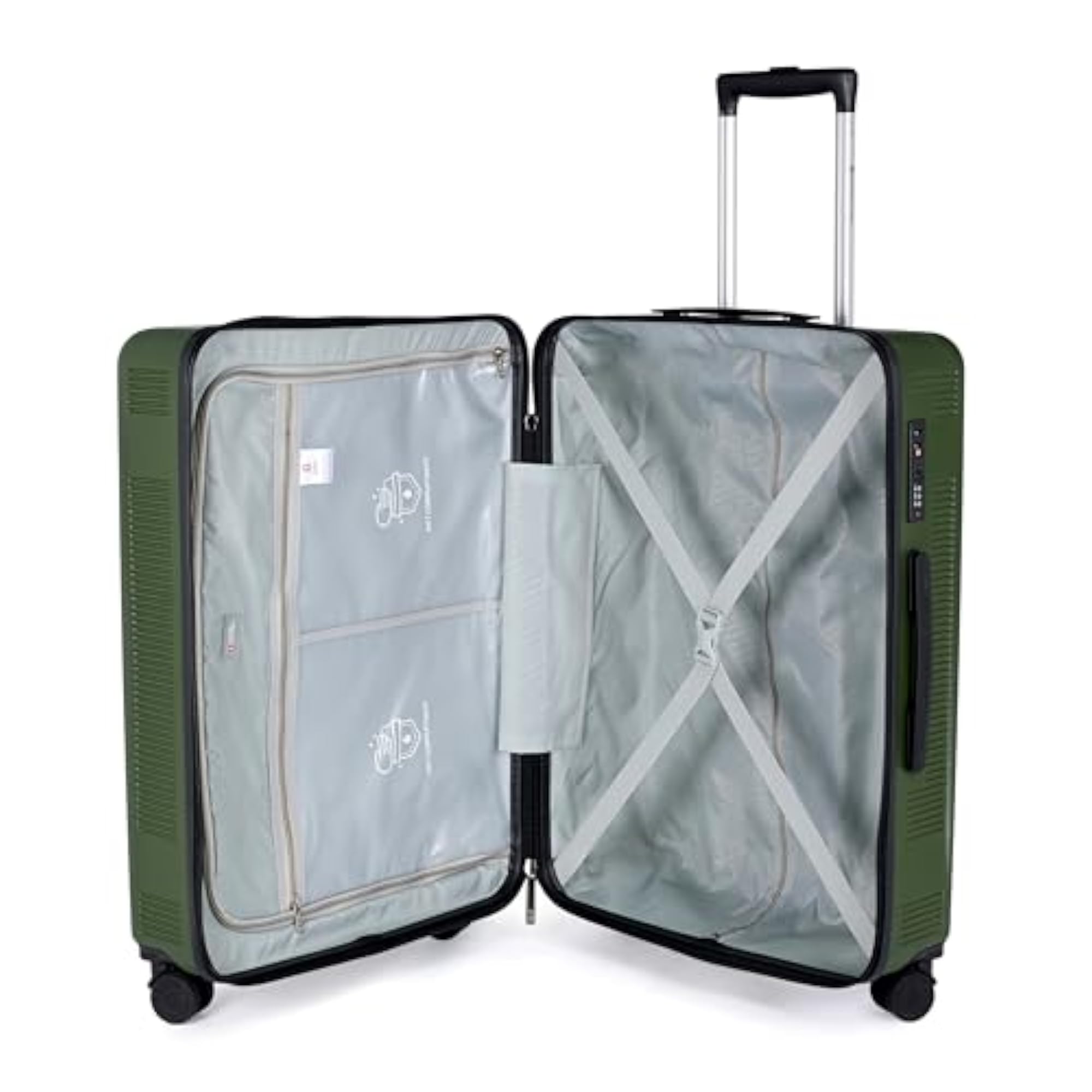 Polycarbonate Pascal 8 Wheels Set of 3 Trolley Luggage