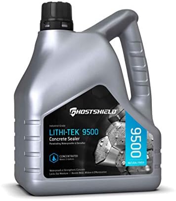 Lithi-Tek 9500 Ultra Concentrate - 1 Gallon (Makes 5 GALLONS) Penetrating Concrete Sealer, Waterproofer Plus Densifier