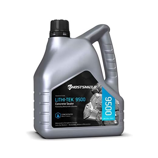 Lithi-Tek 9500 Ultra Concentrate - 1 Gallon (Makes 5 GALLONS) Penetrating Concrete Sealer, Waterproofer Plus Densifier