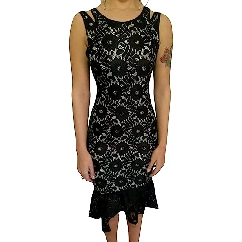 Vestido Tubinho Colado Renda Basico Simples Preto Azul Midi -