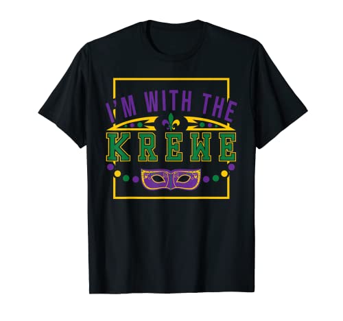 Disfraz divertido de Mardi Gras I'm With The Krewe Camiseta