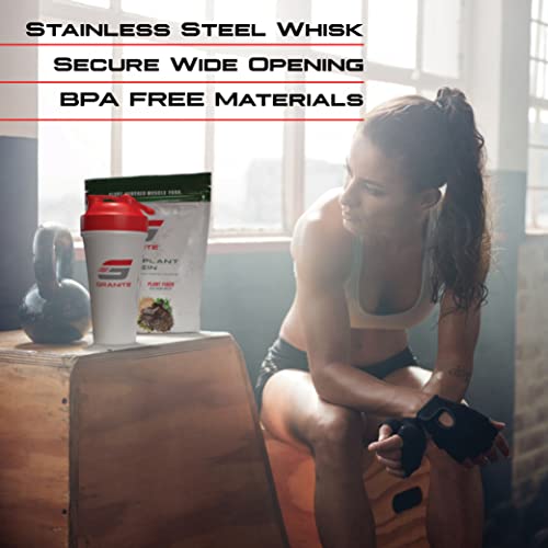 Granite® Protein Shaker Bottle | 26Oz | Stainless Whisk | Leak Proof | Wide Mouth | Easy Clean | Bpa Free (White) #TOP2