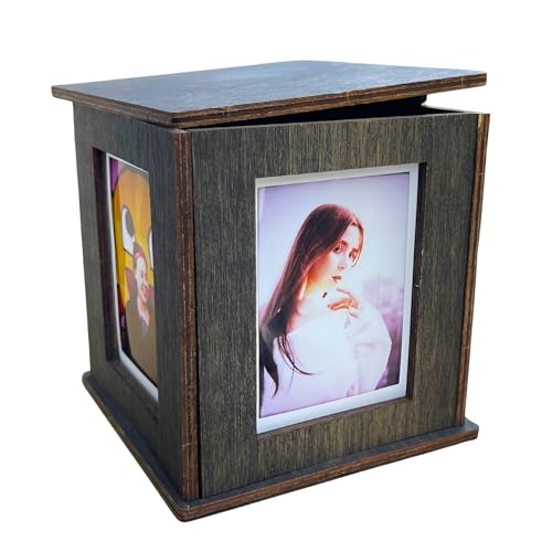Jollylook Elegant Wooden Photo Box for Instax Mini