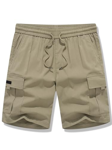 JMIERR Mens Cargo Shorts, L, 0 Khaki