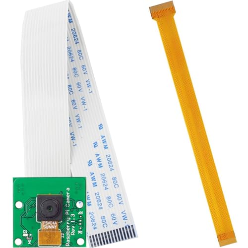 DAOKAI Modulo Fotocamera Raspberry Pi OV5647 5MP CSI 1080P con cavo FFC - compatibile con Raspberry Pi A/B+/Pi 2/3/Zero/Zero W