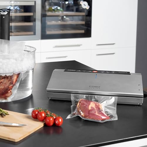 Miniatura 2 de Caso Gourmetvac480 - Envasadora Al Vacío Doméstica - Potente Capacidad De Vacío De 20 L Min - Integra Caja De Almacenamiento De Film Y Cortadora Plegable - Función De Memoria - Plateado