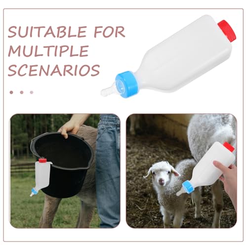 Toddmomy Mamadeiras de alimentação de cordeiro, mamadeira de leite de cabra, mamadeira de leite de c
