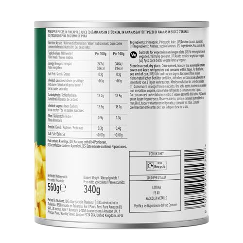 by Amazon Ananasstücke In Ananassaft, 560g
